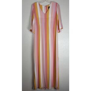 Modcloth x Collectif Corinna Stripe Maxi Dress Sz 10 1817‎